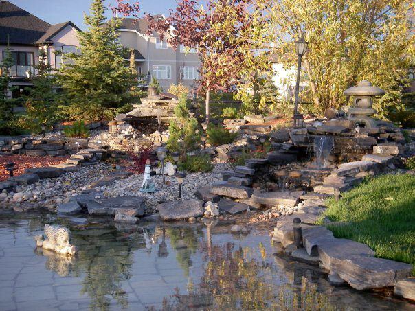 CityScape Landscaping Calgary - Waterfall landscaping and Pond Landscaping